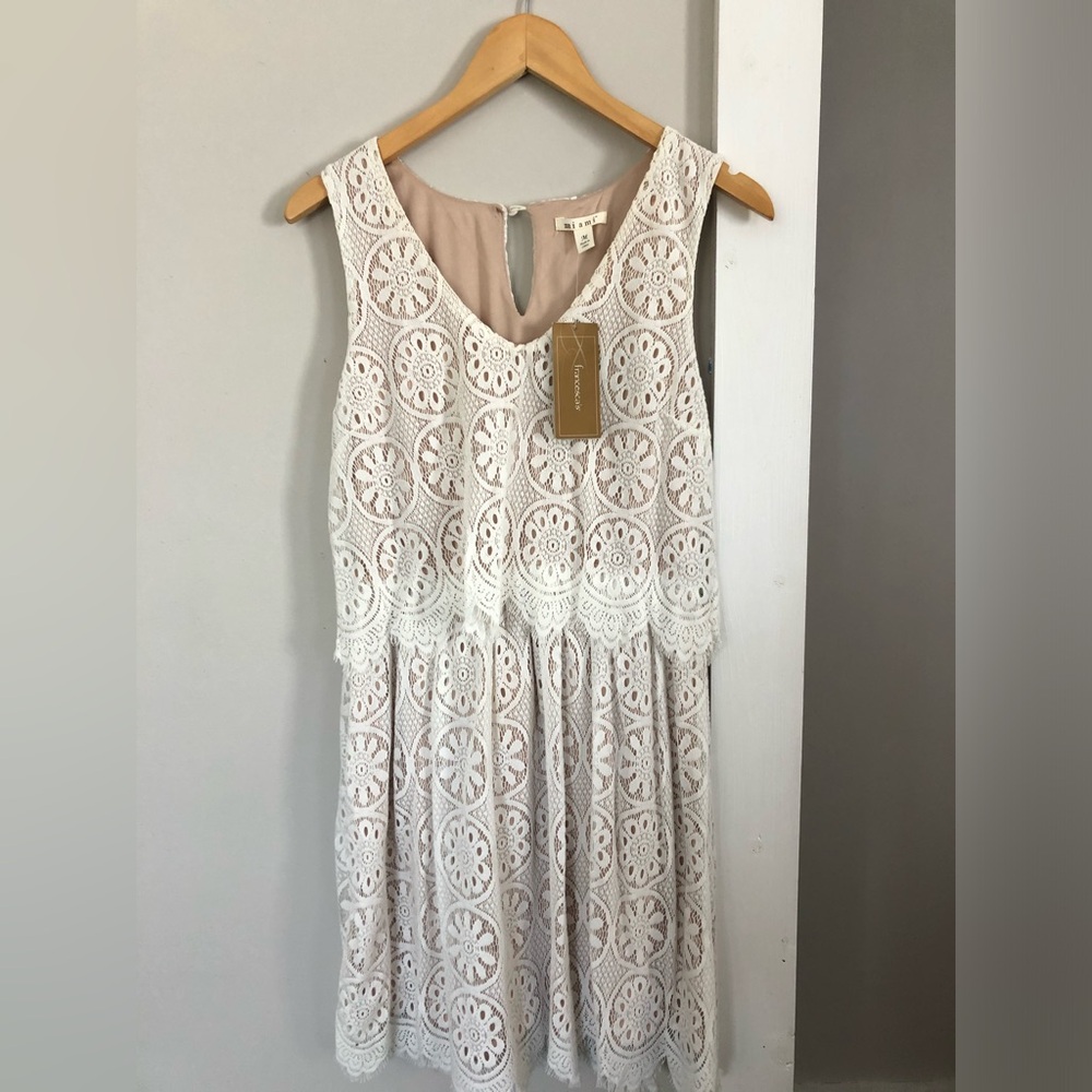 Francesca’s White lace eyelet dress!
